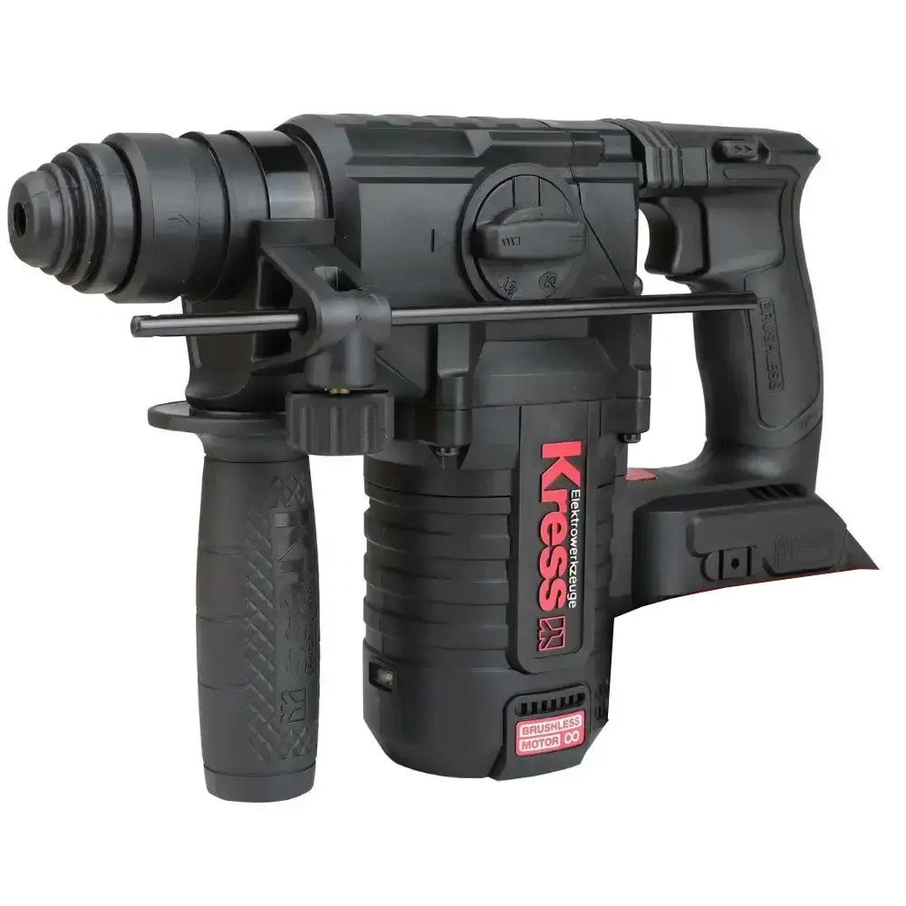 Martelete perfurador rompedor a bateria 20V brushless com maleta Kress — fotografia 3
