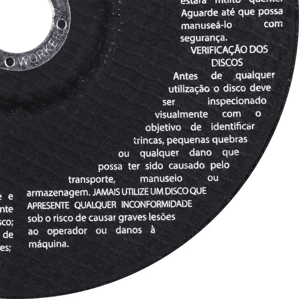 Disco para desbastes 7/4 grão 120 8600RPM Worker — fotografia 10