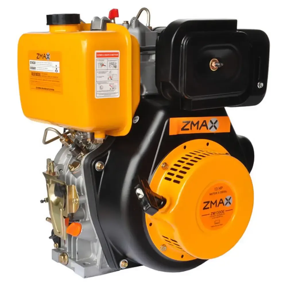 Motor a diesel 13 HP 4 tempos partida elétrica ZM130DE Zmax