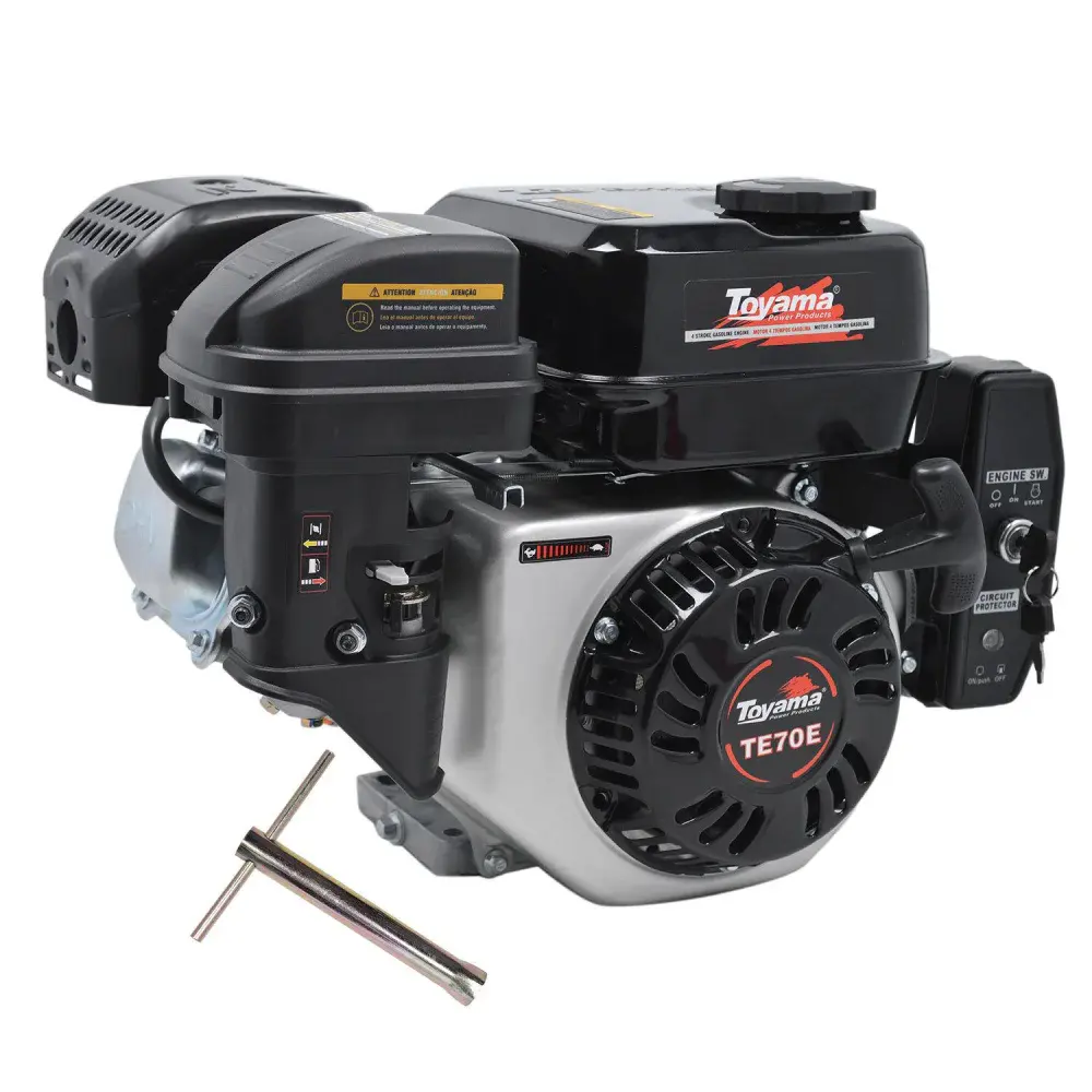 Motor gasolina 7HP 210CC com partida elétrica TE70E Toyama — fotografia de referência
