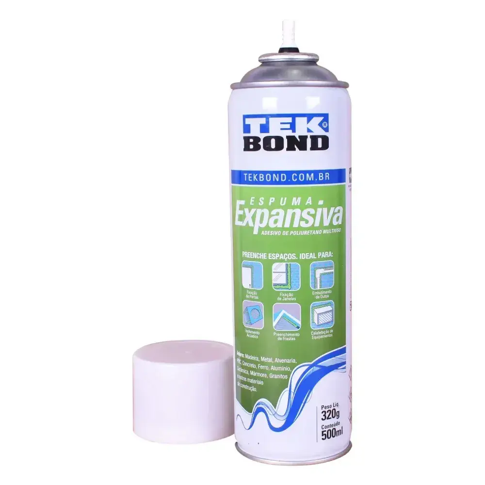 Espuma expansiva pu uso geral 320G / 500ML Tekbond — fotografia 7