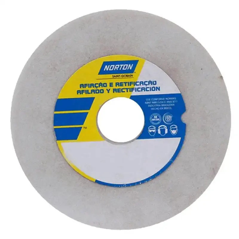 Rebolo Branco 8 x 1 x 1.1/4 POL A46 NORTON — fotografia de referência