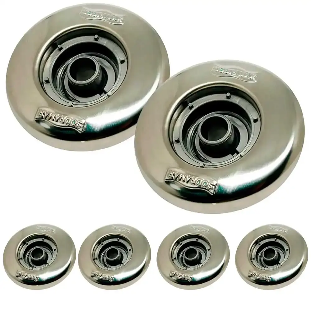 Dispositivo retorno inox 1.1/2 pol sobrepor 50MM 6 uni Sodramar — fotografia de referência