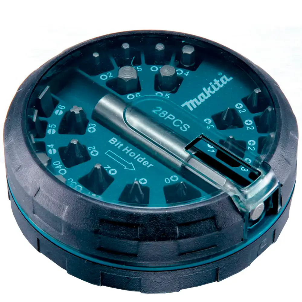 Kit de bits e adaptador com 28 peças B-28911 Makita — fotografia de referência