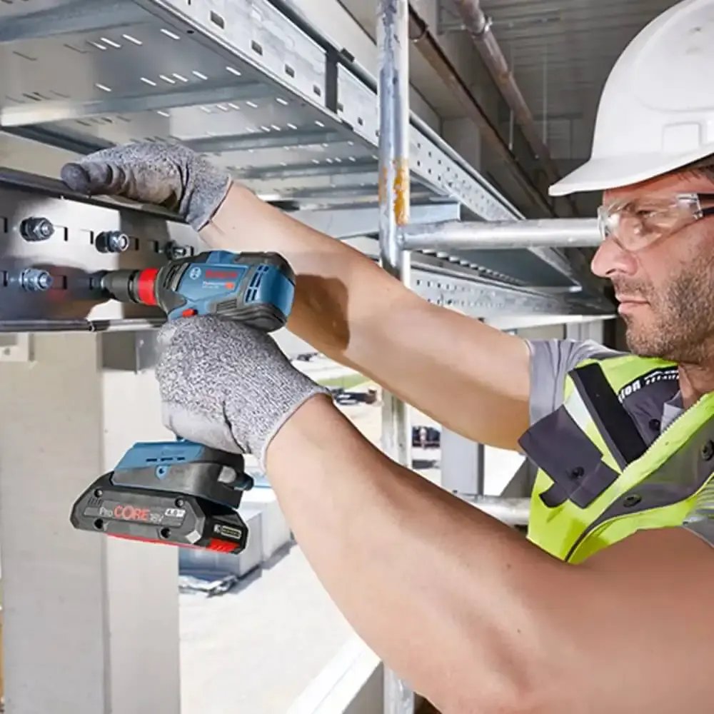 Chave de impacto à bateria 18V brushless mandril 2 em 1 sem bateria e carregador GDX18V-200 Bosch — fotografia 7