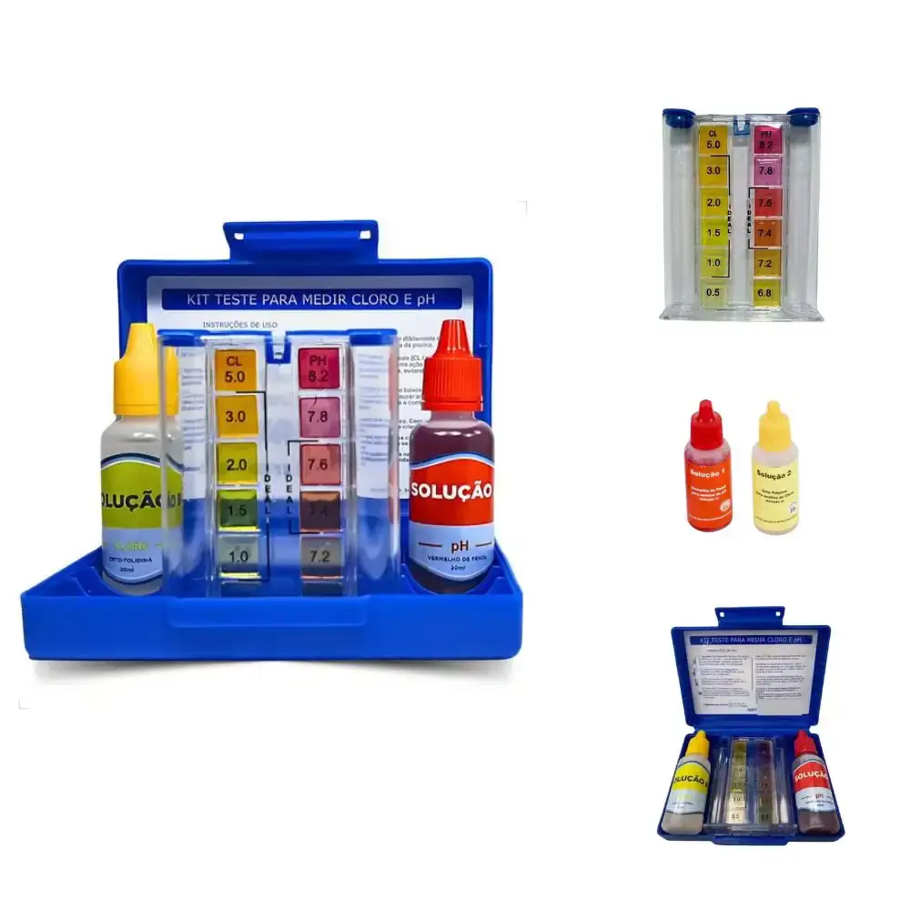 Bomba para piscina 1CV mono BMC-100 com kit teste PH e cloro de piscinas Sodramar — fotografia 2