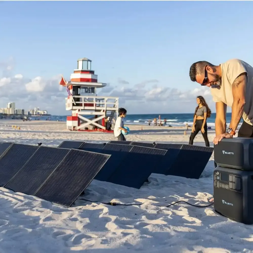 Painel solar 200W para gerador e estação de energia PV200D Bluetti — fotografia 10