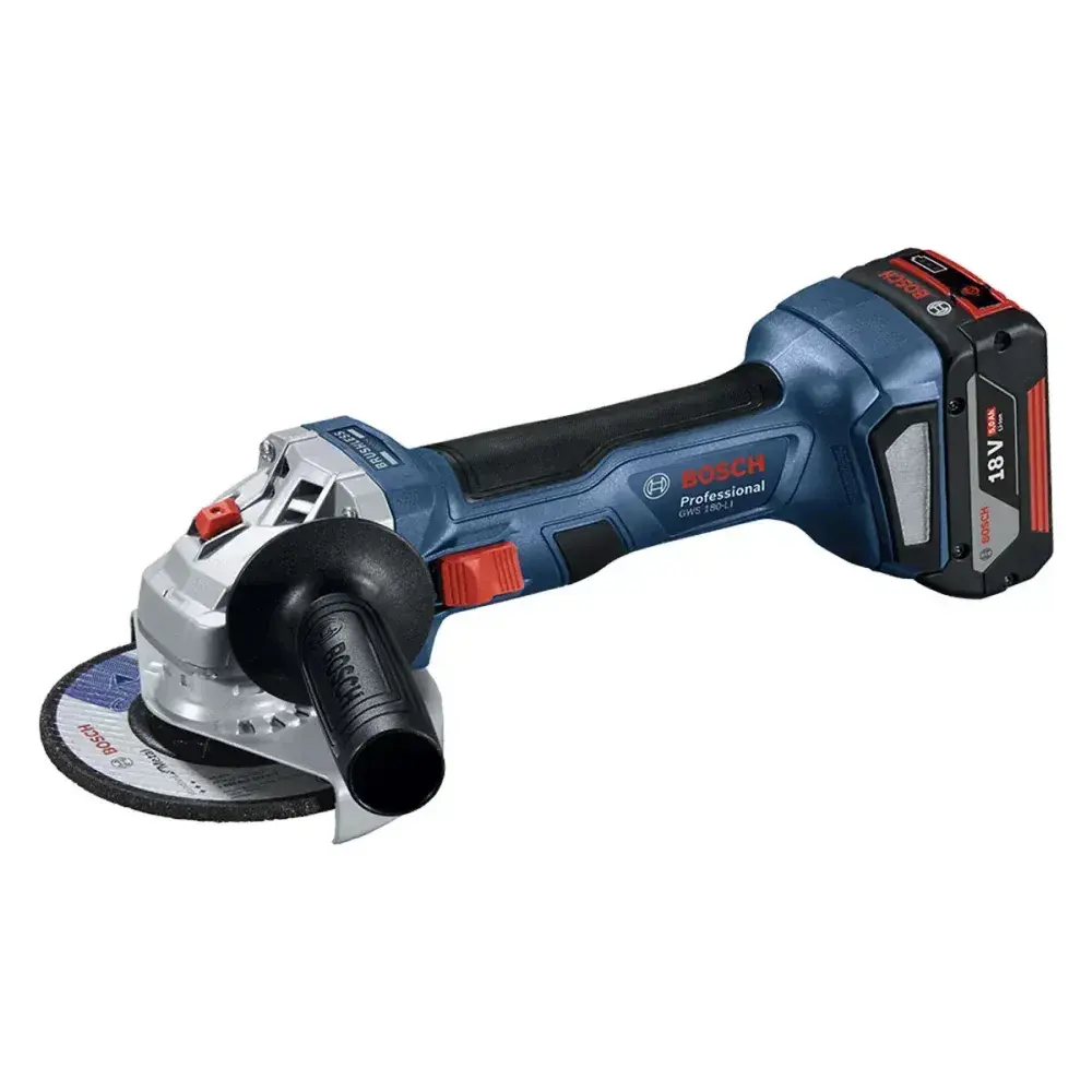 Esmerilhadeira angular gws 180-LI 700W a bateria 18V Bosch — fotografia 6
