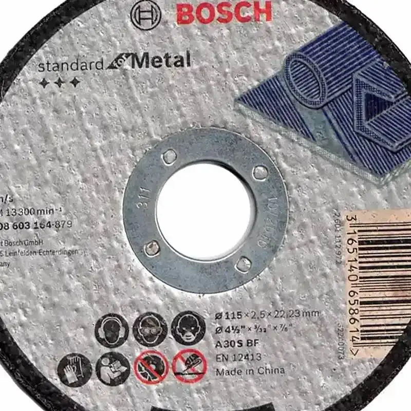 Disco de corte para ferro 4.1/2 POL furo 7/8" standard kit 45 unidades Bosch — fotografia 3