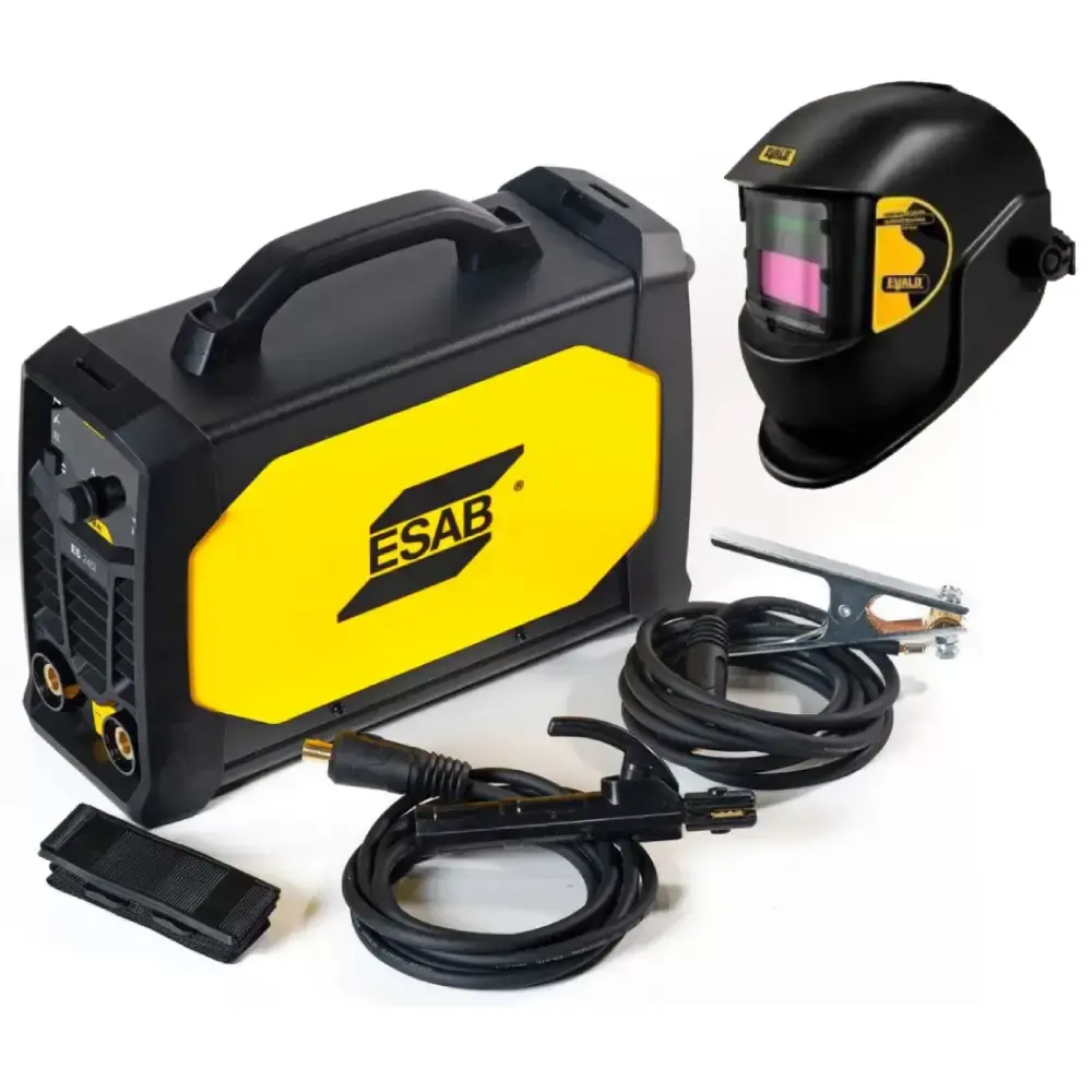 Solda inversora LHN rogue 220V Esab com mascara para solda automática evald — fotografia de referência