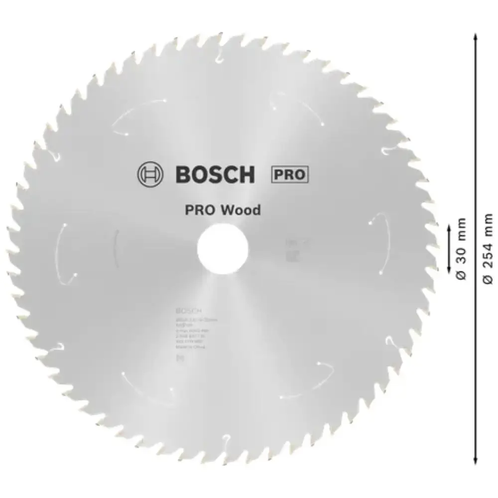 Disco de Corte Standard for Wood 254 x 30 MM 60 Dentes BOSCH — fotografia 2