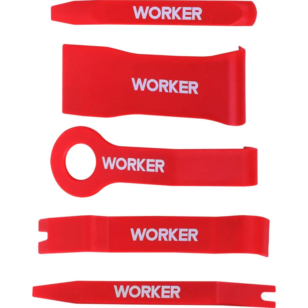 Sacador/espátula nylon para remover forro 5 peç Worker — fotografia 3