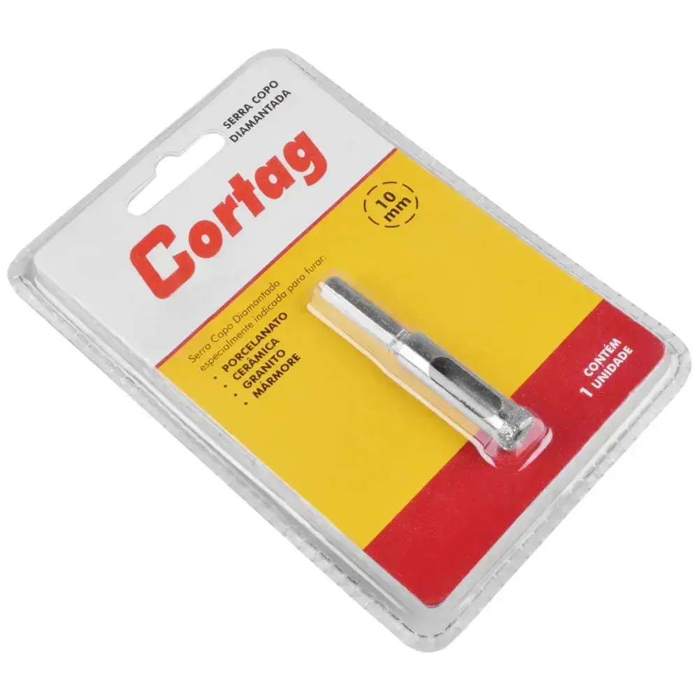 Serra copo diamantada 10MM 60886 Cortag — fotografia 5