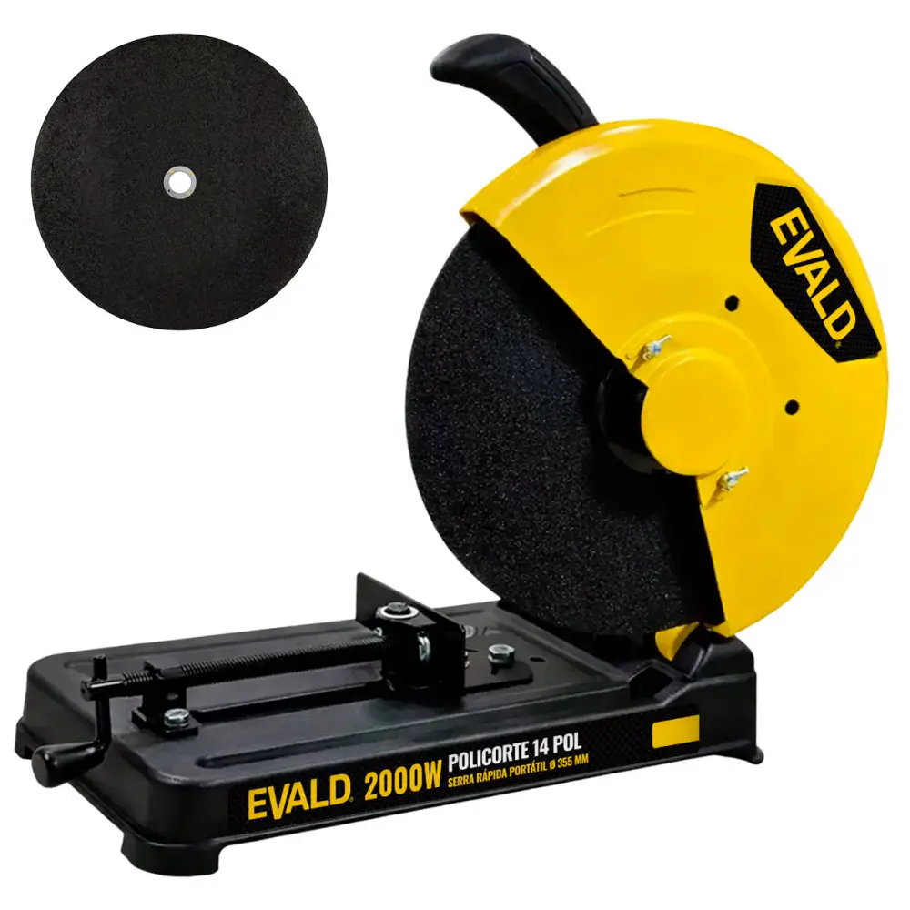 Serra rápida policorte 14 polegadas 2000W 355MM EV2000 Evald 110 V — fotografia de referência