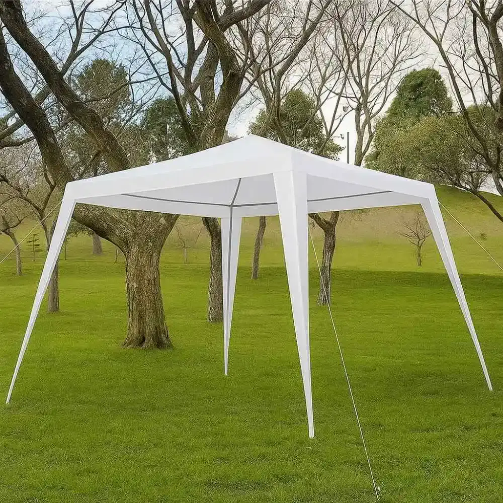 Tenda Gazebo Tubular 3m x 3m Polietileno Branca BEL BEL FIX — fotografia 11
