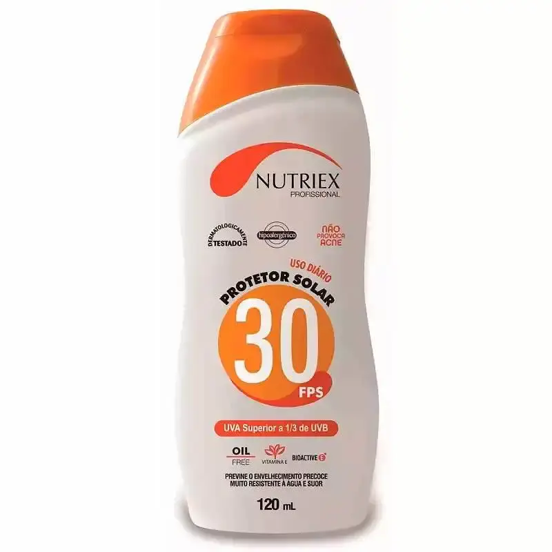 Protetor solar FPS 30 120ML bisnaga Nutriex — fotografia de referência
