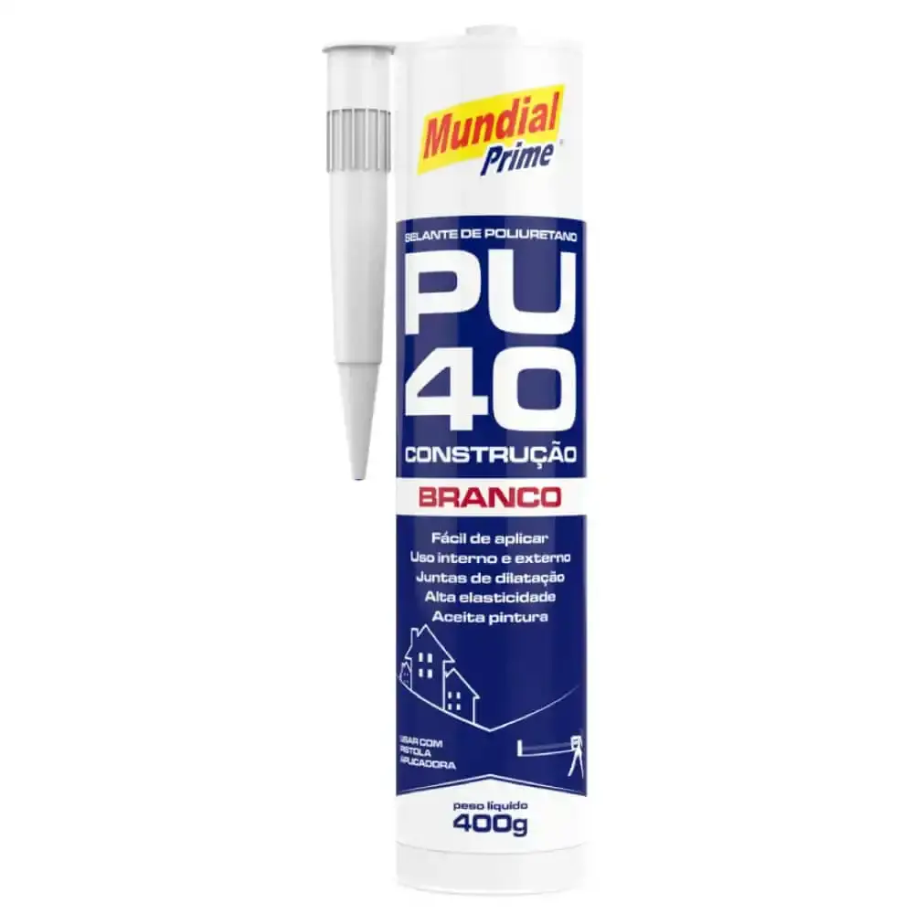 Selante poliuretano para construção PU40 branco mundial prime