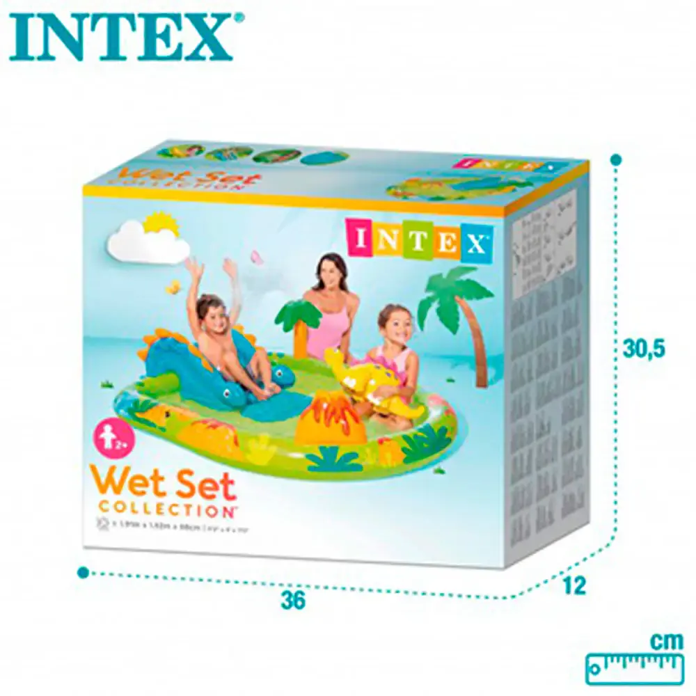 Piscina 143 litros inflável centro de diversões dinossauro 5716699 Intex — fotografia 5
