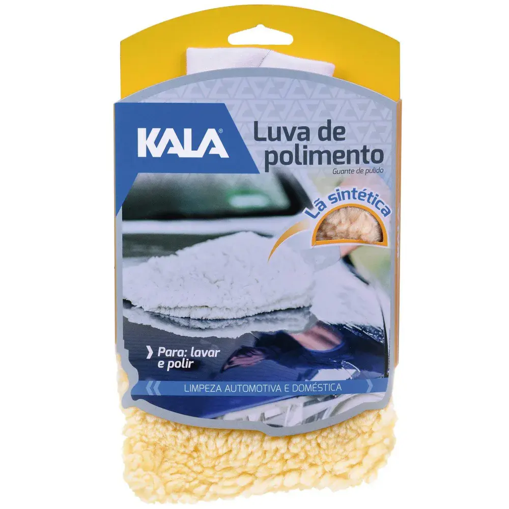 Luva lã sintética polimento Kala