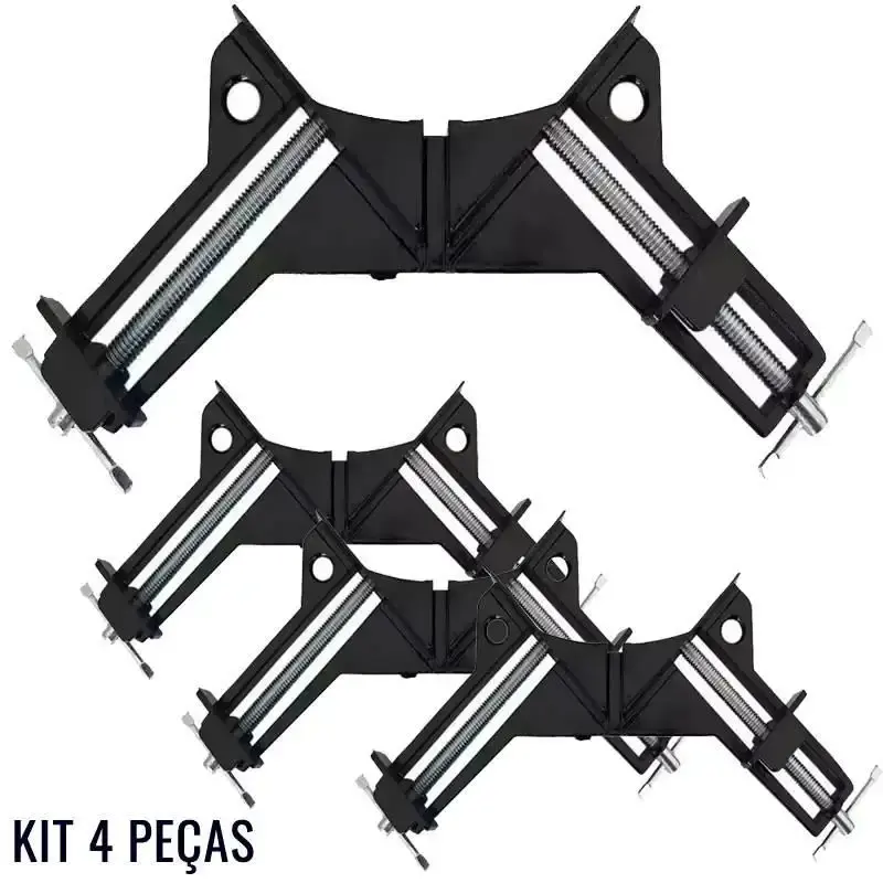 Grampo sargento angular 75 MM 2 morsas kit com 4 peças 203205 Sparta — fotografia de referência