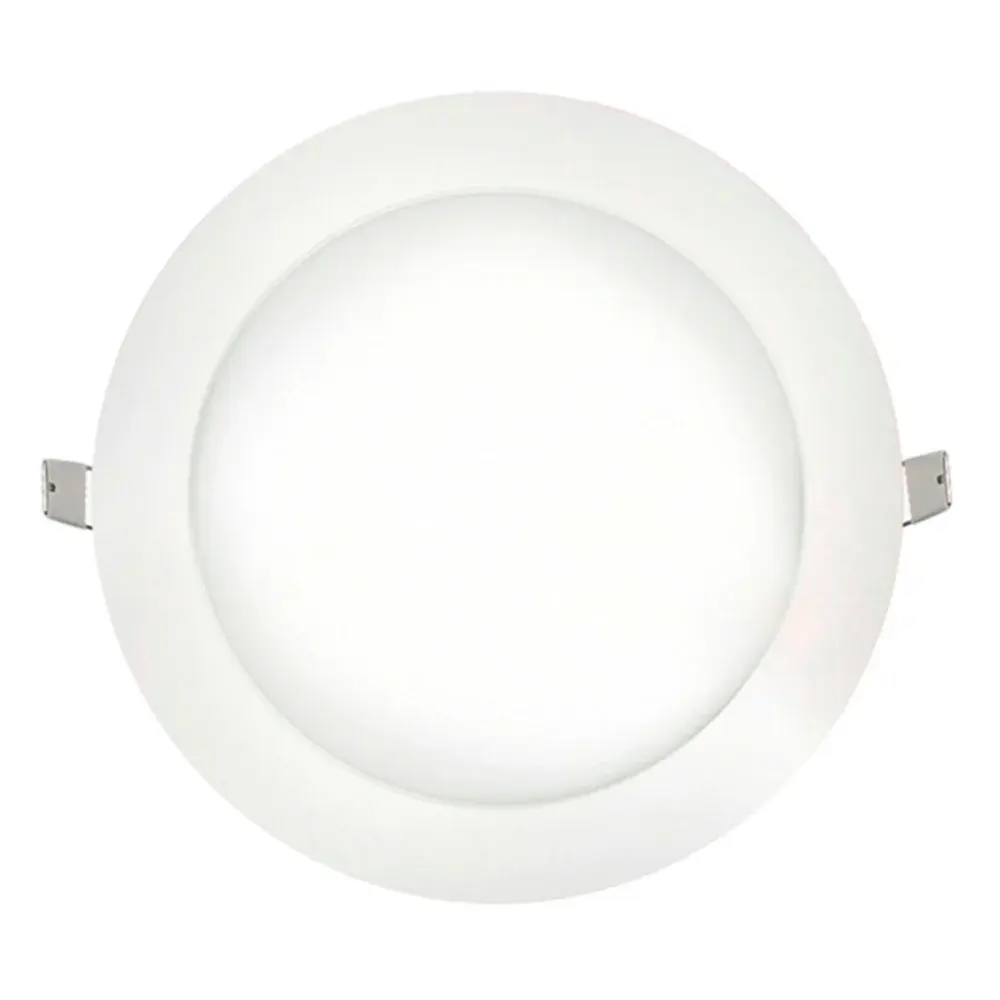 Painel led de embutir 18W biv 6400K 206MM redondo Ourolux