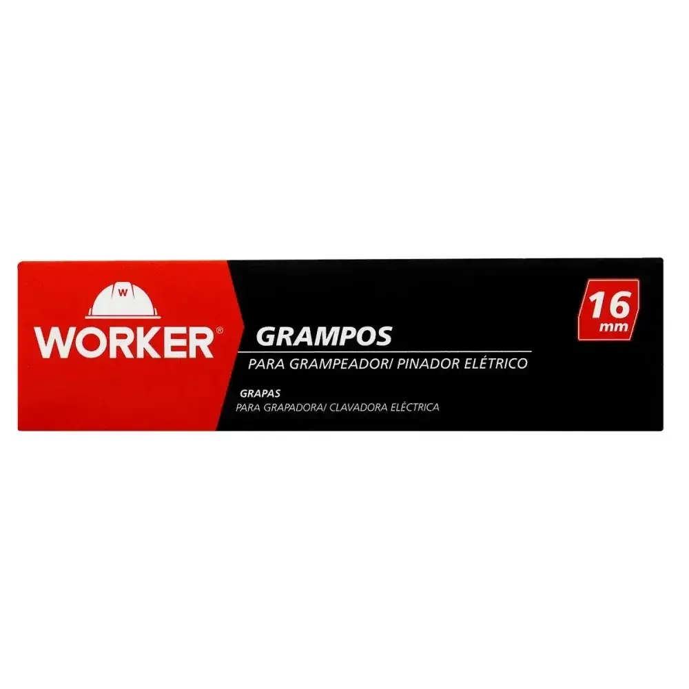Grampo para grampeador/ pinador elétrico 16MM 1000 peç Worker — fotografia 5