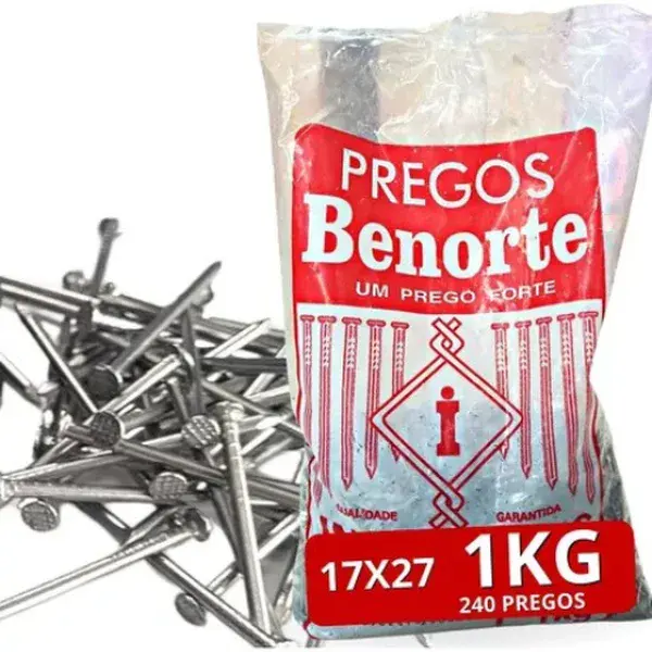 Prego 17X27 aço polido - Benorte — fotografia de referência
