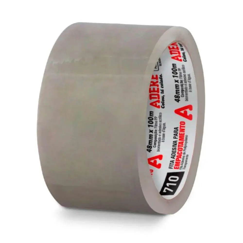 Fita de empacotamento transparente 48MMX100M Adere
