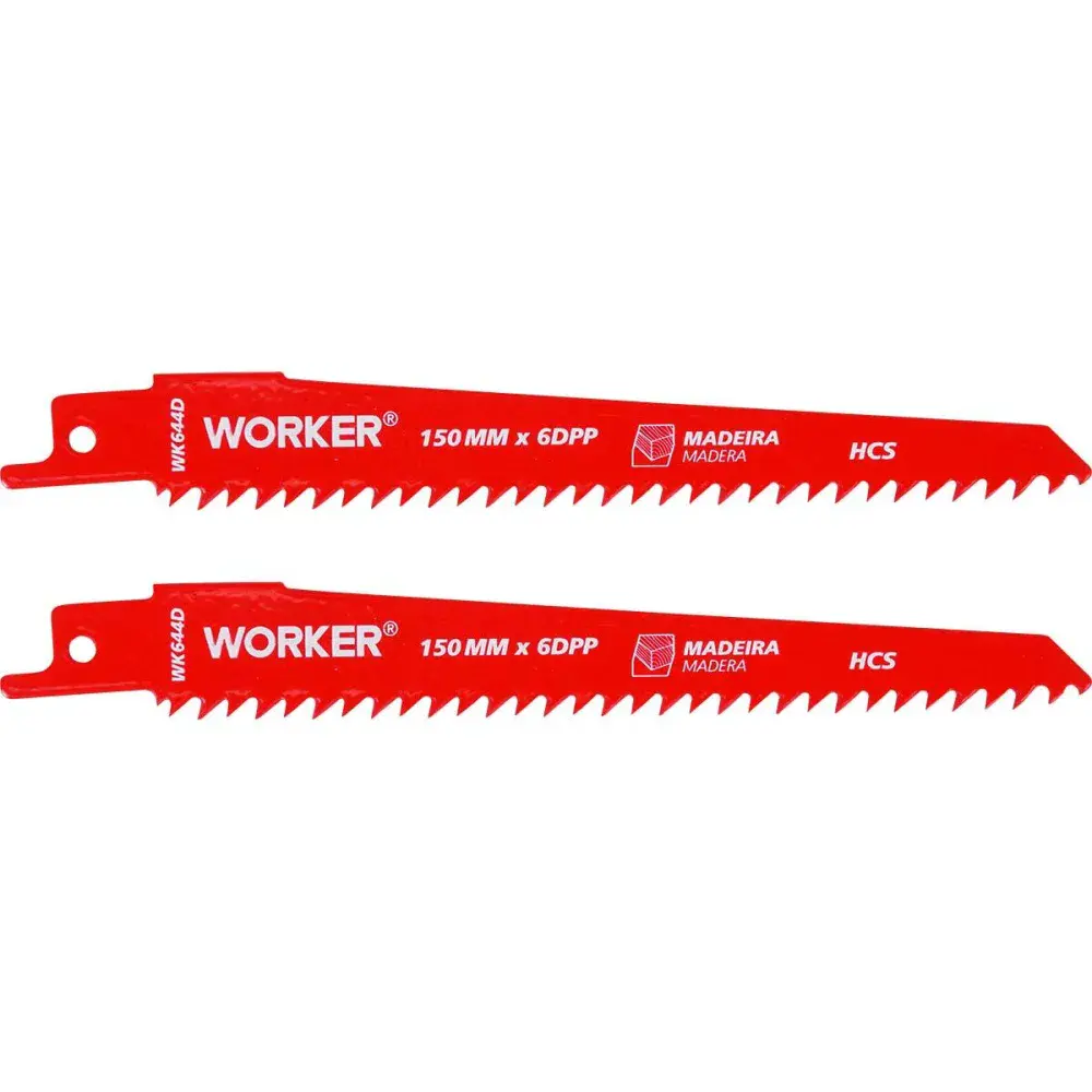 Lâmina para serra sabre hcs 1/2” 150MM 6 dentes Worker