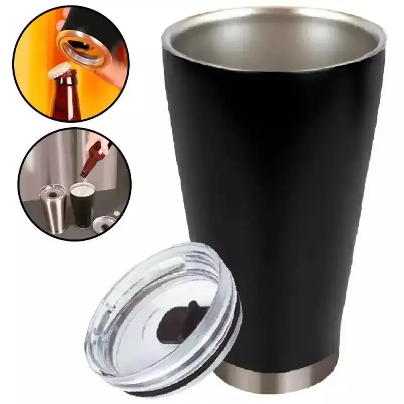 Copo Térmico de Cerveja Preto 700 ML Conserva até 26h MOR com Mini Fogareiro e Caixa Térmica 18L BEL — fotografia 6