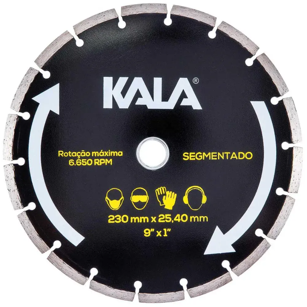 Disco diamantado segmentado 230X25,4MM Kala — fotografia de referência