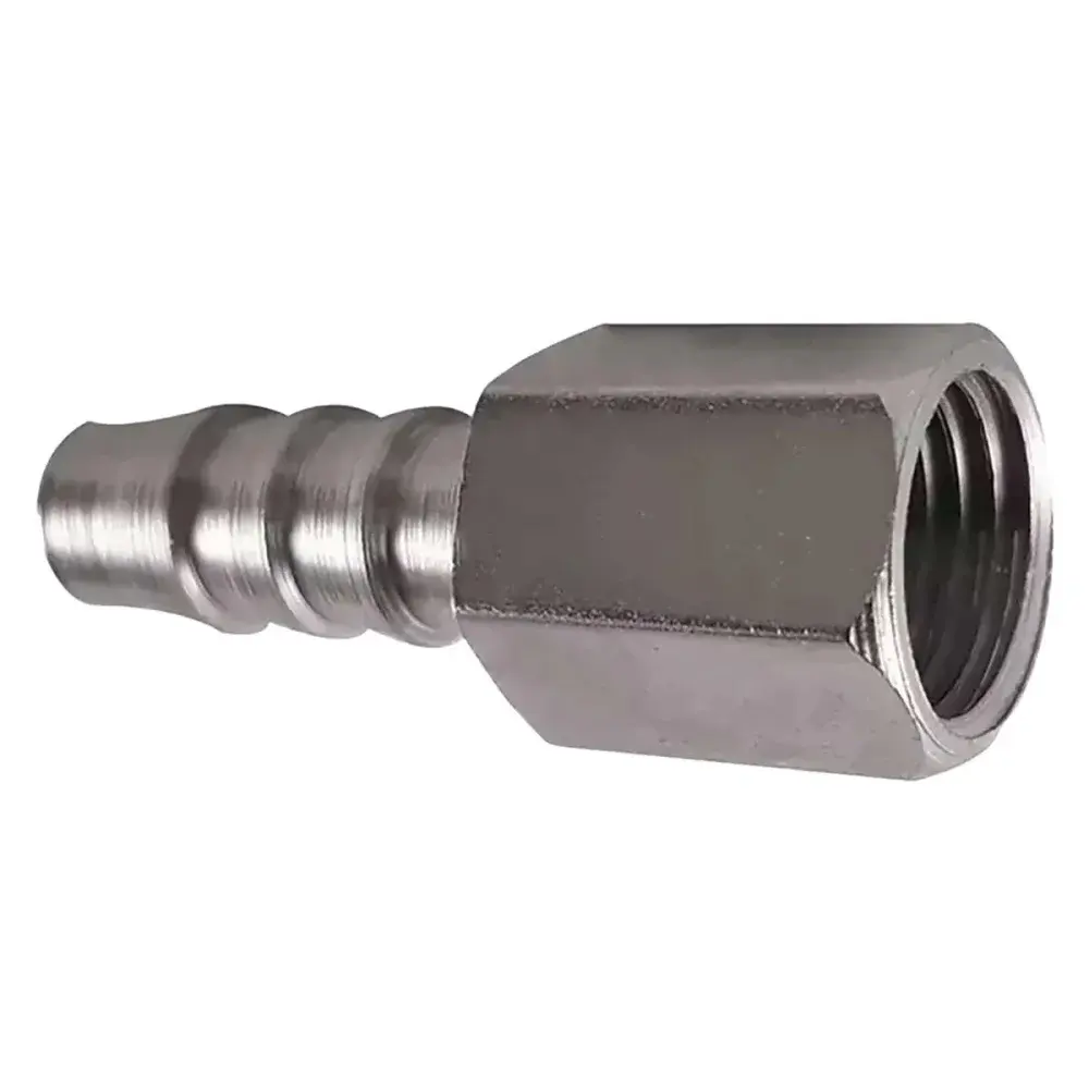 Adaptador fêmea 1/4 x 3/8 para mangueira Worker — fotografia de referência