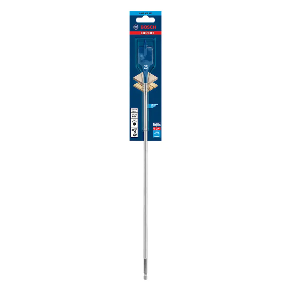 Broca para madeira EXPERT Self Cut Speed 25 x 400mm BOSCH — fotografia de referência