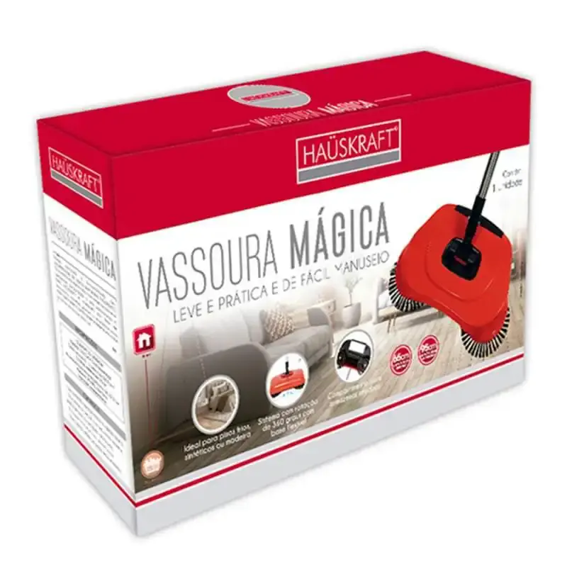 Vassoura mágica feiticeira multifuncional pá e aspirador 3 em 1 dobrável VSRA-001 hauskraft — fotografia 6
