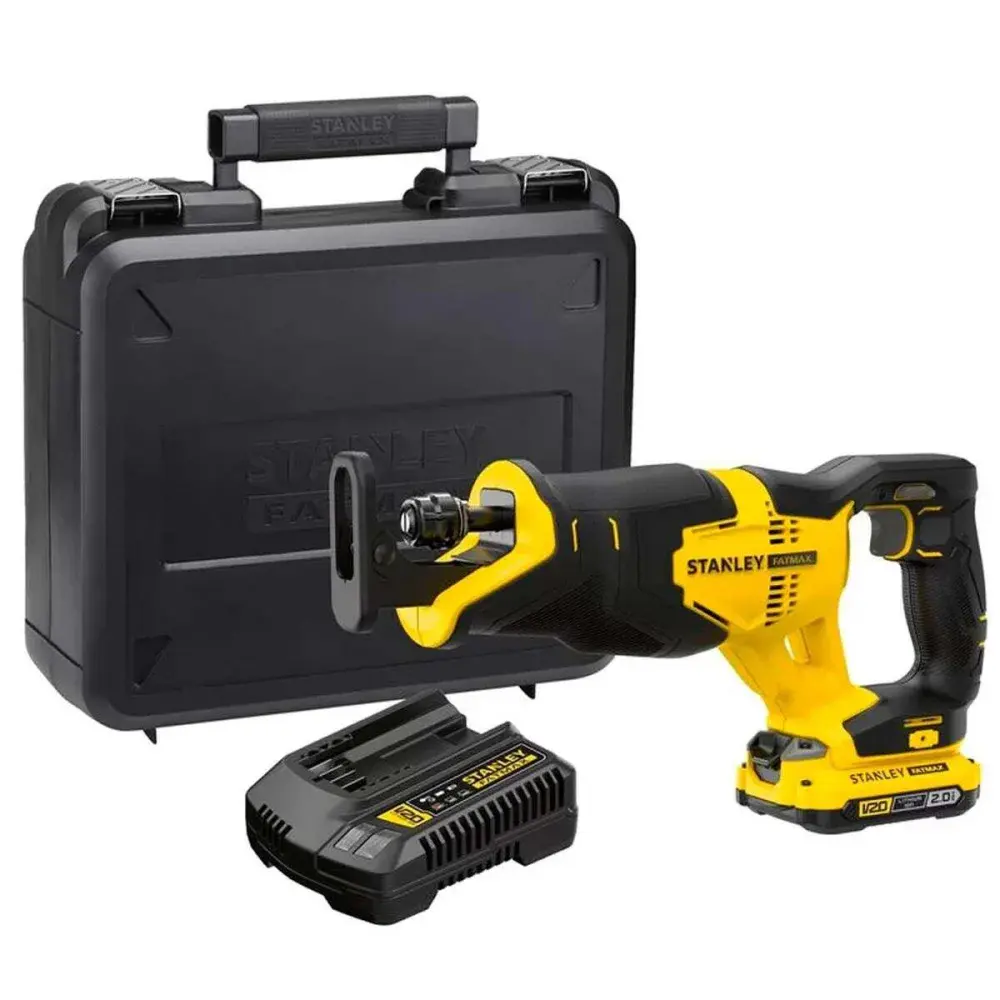 Serra sabre 25MM 20V com maleta da Stanley — fotografia de referência
