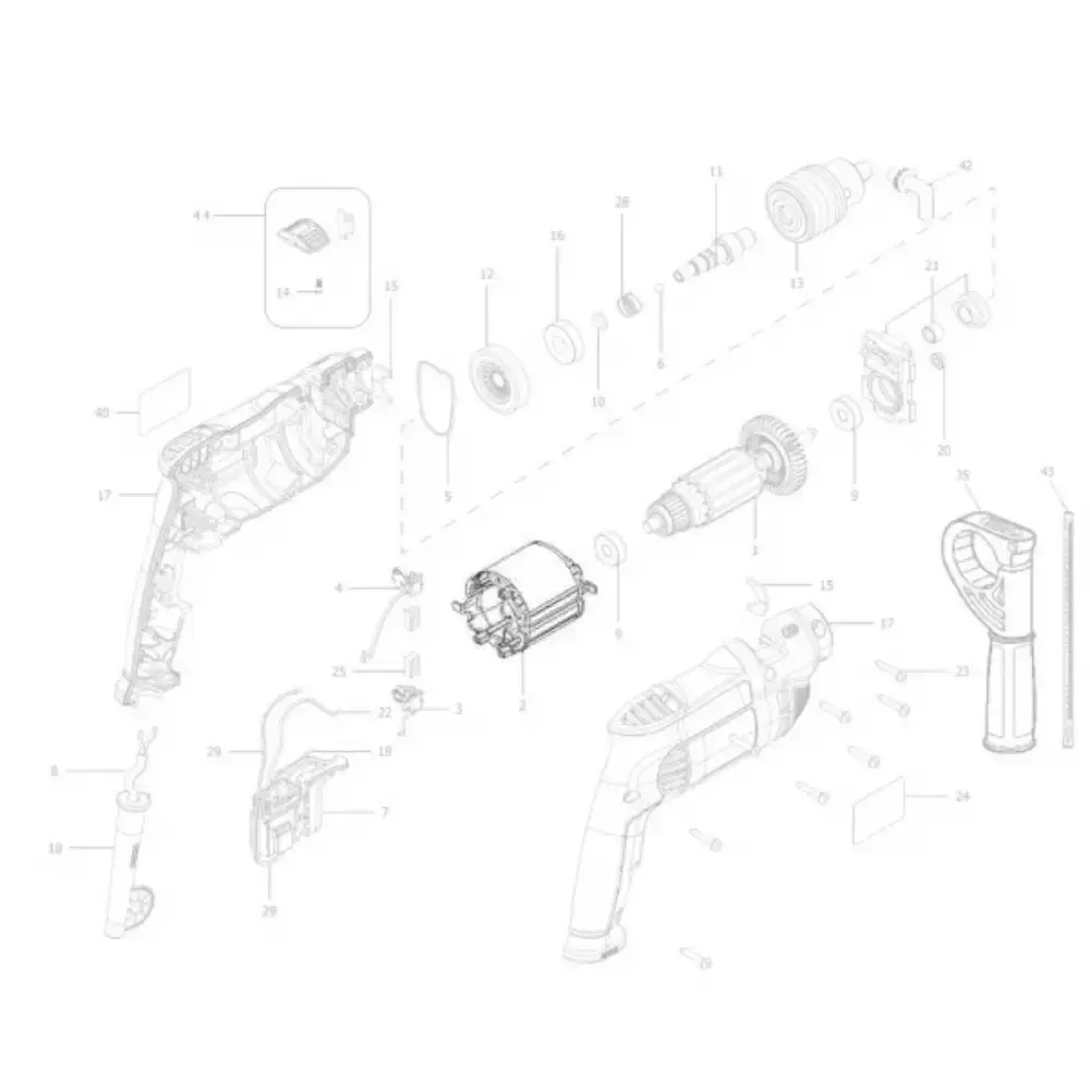 Estator para furadeira DWD502 220V Dewalt — fotografia 5