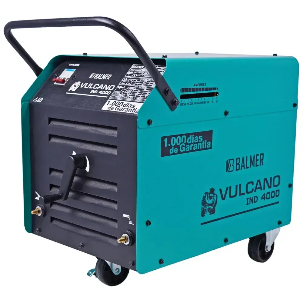 Máquina de solda vulcano ind 4000 270A 77V bifásico Balmer — fotografia 8