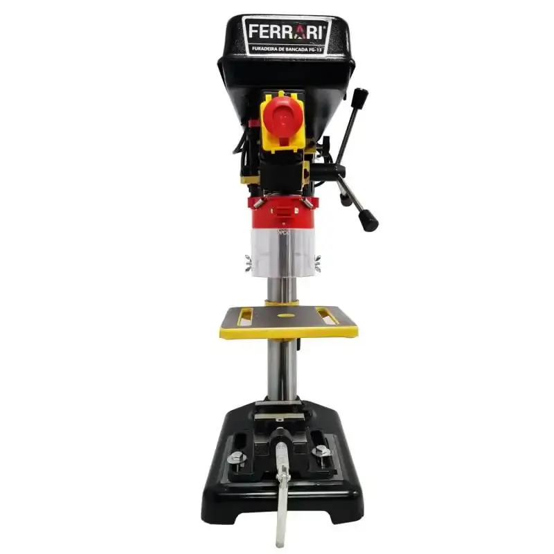 Furadeira de bancada 1/2 POL motor 1/2 CV 350W com morsa FG13CM Ferrari + jogo paquímetros 110 V — fotografia 5