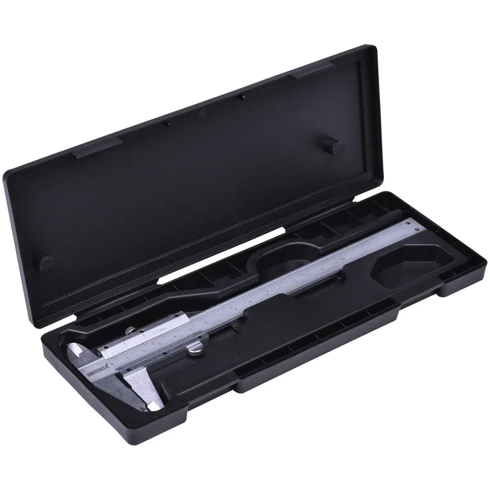 Paquímetro universal 500.150 kingtools - aço carbono fosco 150MM graduação de 0,05MM King Tools — fotografia 3