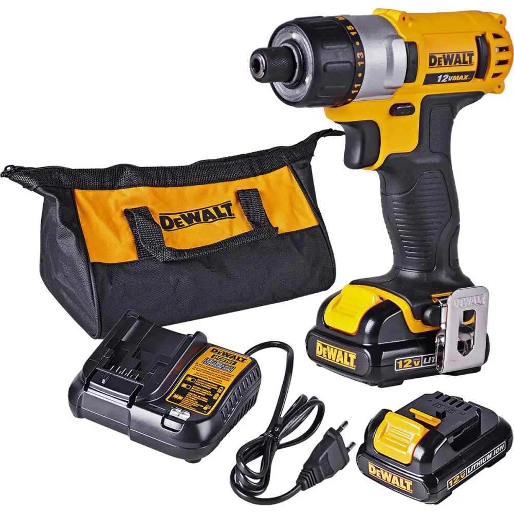 Parafusadeira a bateria 12V max 1/4 DCF610S-BR biv Dewalt