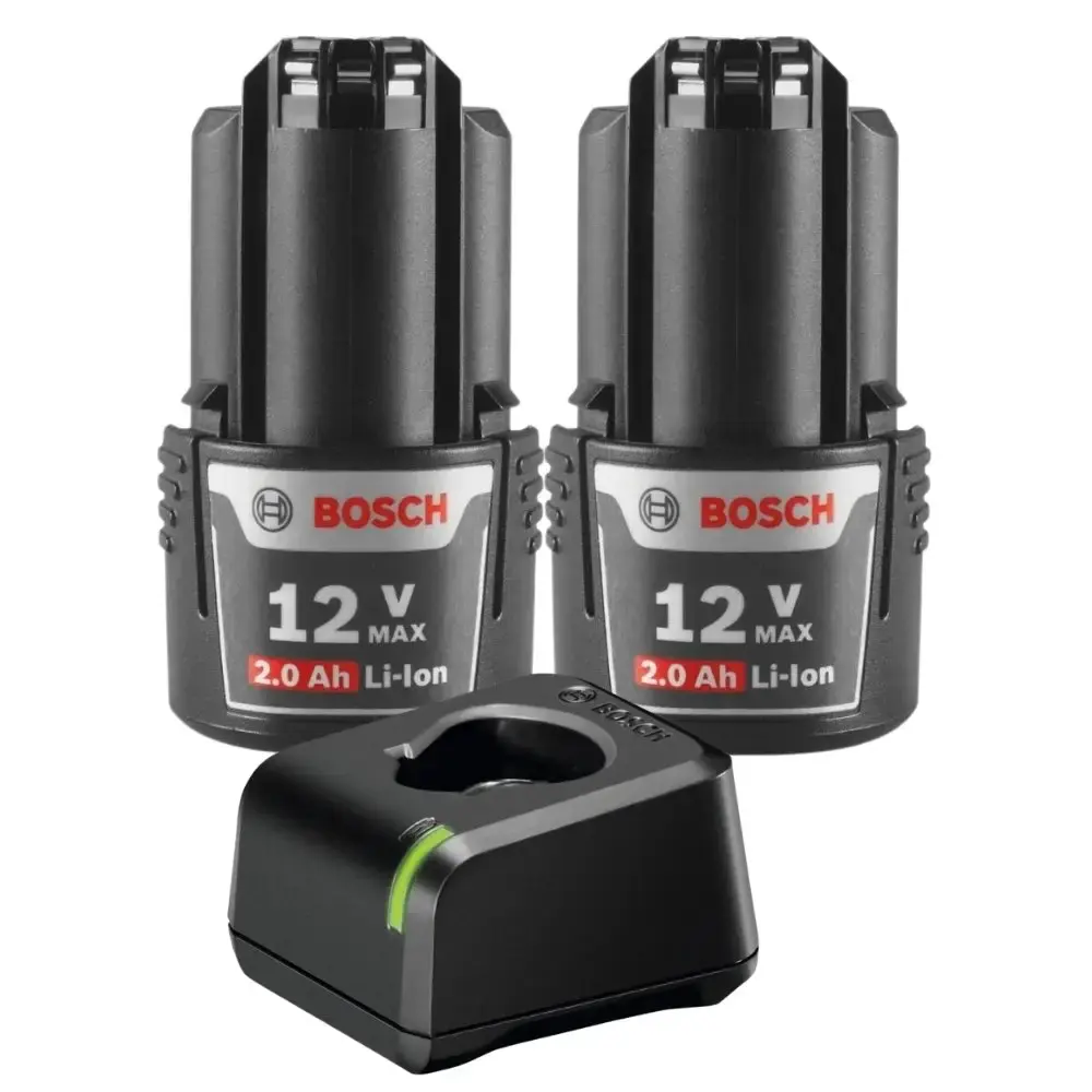 Bolsa para ferramentas com 2 baterias 2AH 12V e carregador bivolt Bosch — fotografia 2