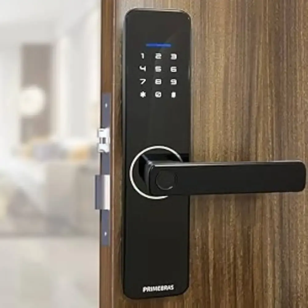 Fechadura digital inteligente wifi RIO biometria e senha P6002 Primebras — fotografia 6
