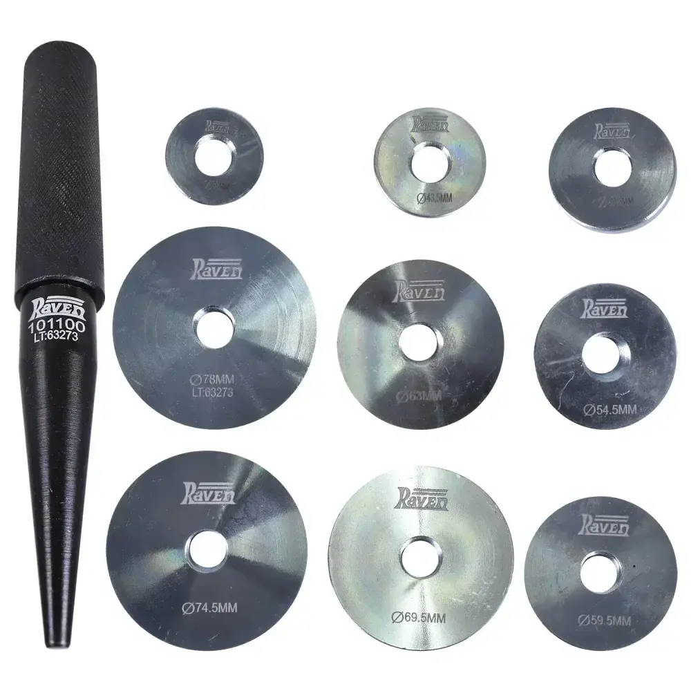 Conjunto ferramentas p/ instalação capas rolamento Raven — fotografia 7