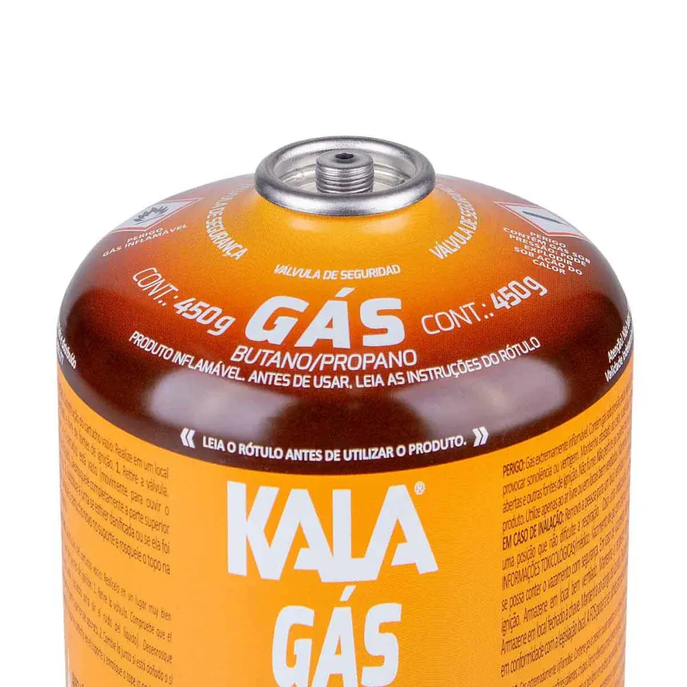 Cartucho de gás 450G com válvula de segurança Kala — fotografia 3