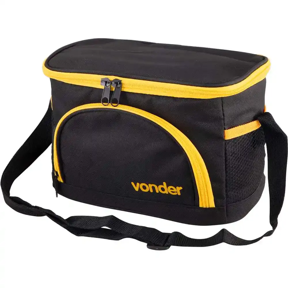 Bolsa Térmica 5 litros Preta e Amarela VONDER — fotografia 5