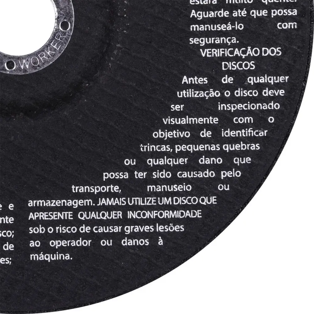 Disco para desbastes 7/4 grão 120 8600RPM Worker — fotografia 5
