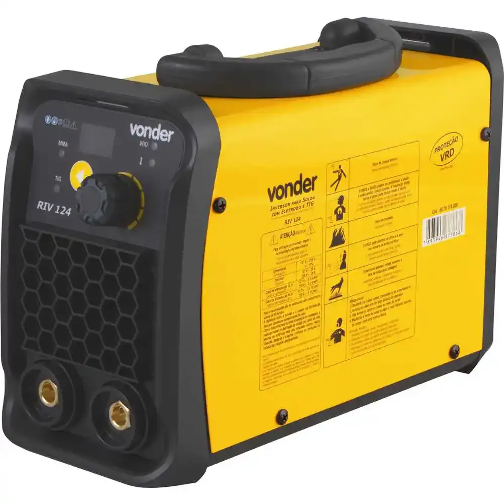 Inversor de solda com eletrodo TIG 120A monofásico RIV-124 Vonder — fotografia 5