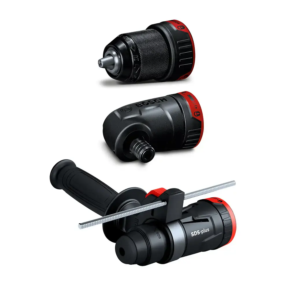 Parafusadeira furadeira à bateria 18V com adaptador perfurador sem bateria Bosch — fotografia 4