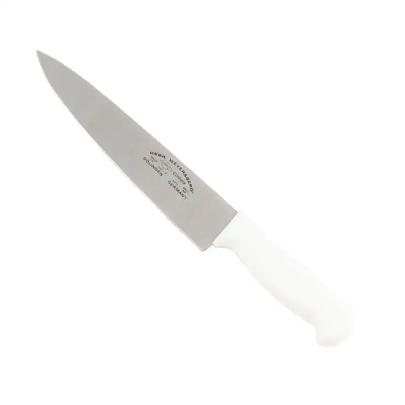 Faca para cozinha 8 POL 20 CM cabo branco Corneta