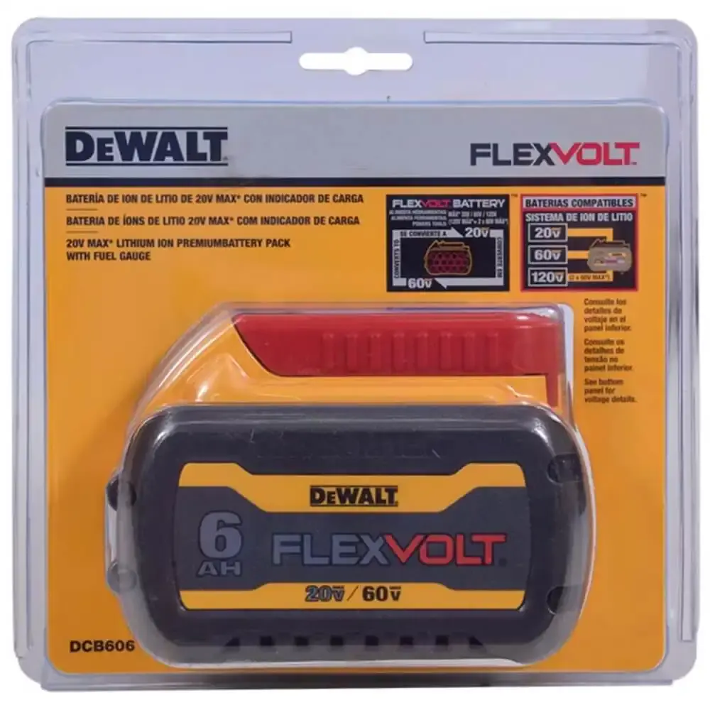 Bateria 6-0AH 60V li-ion DCB606-B3 Dewalt — fotografia 6